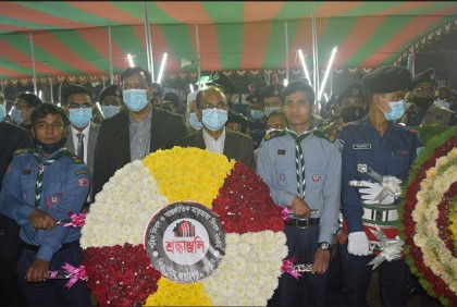 রংপুরে শ্রদ্ধায় ভাষা শহীদদের স্মরণ