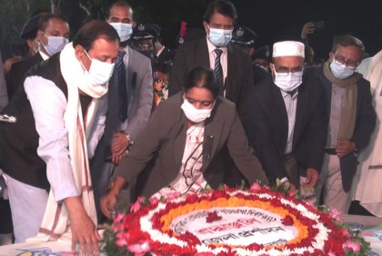 গোপালগঞ্জে ভাষা শহীদদের প্রতি বিনম্র শ্রদ্ধা