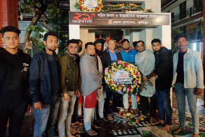 কুমিল্লা দক্ষিণ জেলা যুবলীগের আন্তর্জাতিক মাতৃভাষা দিবস পালন