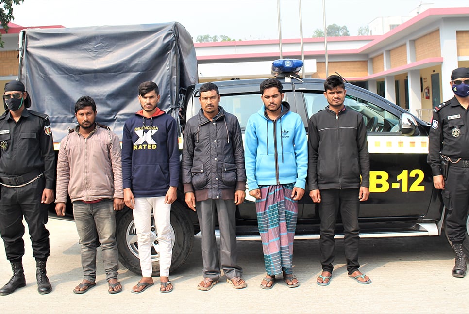 কুষ্টিয়ায় হত্যা মামলায় ৫ জনকে গ্রেফতার 