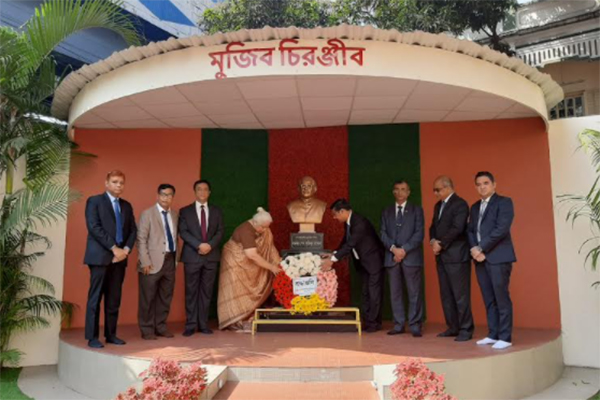 কলকাতাস্থ বাংলাদেশ হাইকমিশনে বঙ্গবন্ধুর ৭ মার্চের ভাষণের ৫১ বছর পূর্তি উদযাপিত 