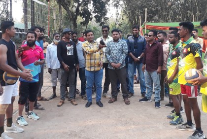 শাজাহানপুরে ভলিবল টুর্নামেন্টের উদ্বোধন