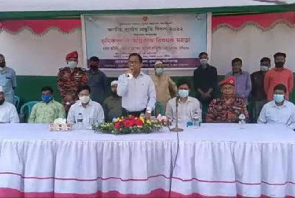 দুর্যোগ প্রস্তুতি দিবসে মানিকগঞ্জে ভূমিকম্প ও অগ্নিকাণ্ডের মহড়া
