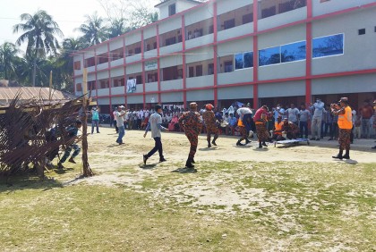 মোরেলগঞ্জে দুর্যোগ প্রস্তুতি দিবস পালন