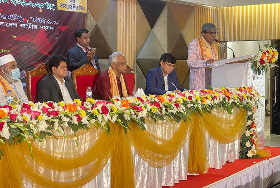 উত্তরা সার্বজনীন পূজা কমিটির নির্বাচিতদের অভিষেক