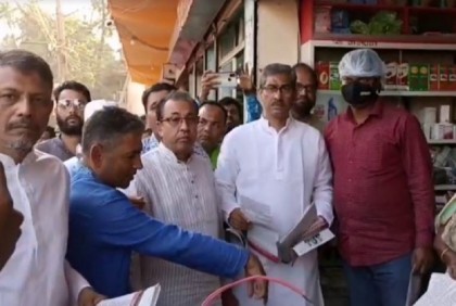 লক্ষ্মীপুরে বিএনপি'র লিফলেট বিতরণে পুলিশের বাধা