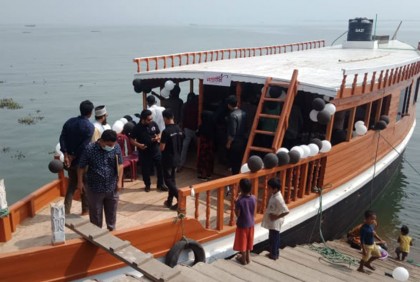 রাঙামাটি কাপ্তাই হ্রদে রাঙ্গাতরীর যাত্রা শুরু