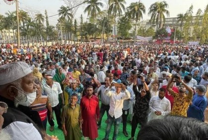 বঙ্গবন্ধুর জন্মশত বার্ষিকী উপলক্ষে পিরোজপুরে জনসভা