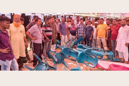ঝিনাইদহে পরিবহন শ্রমিক ইউনিয়নের নির্বাচনী কার্যালয় ভাংচুর