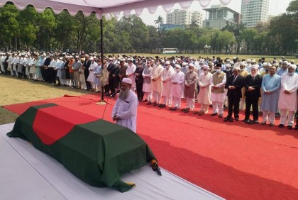 সাবেক রাষ্ট্রপতি শাহাবুদ্দিন আহমেদের দ্বিতীয় জানাজা সম্পন্ন


