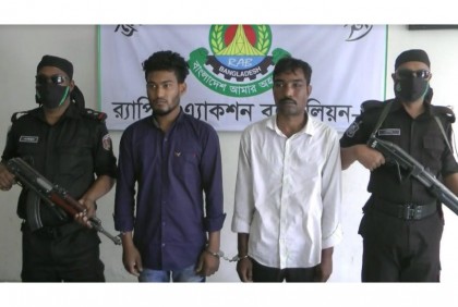 শৈলকুপায় অস্ত্র ও গুলিসহ ২ দুই মাদক ব্যবসায়ী গ্রেফতার