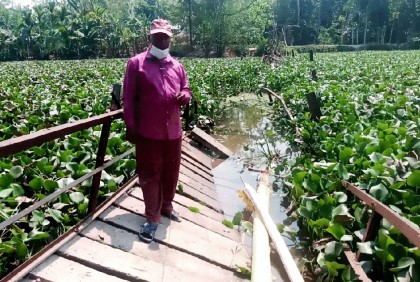 গলাচিপায় ভেঙে পড়েছে আয়রন ব্রিজ, ভোগান্তি চরমে
