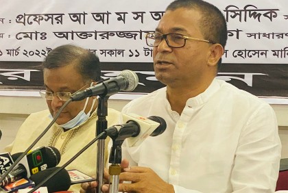 বিএনপি তোরা বোরা পাহাড় থেকে সরকার পতনের হুমকি দিচ্ছে : এনামুল হক শামীম  