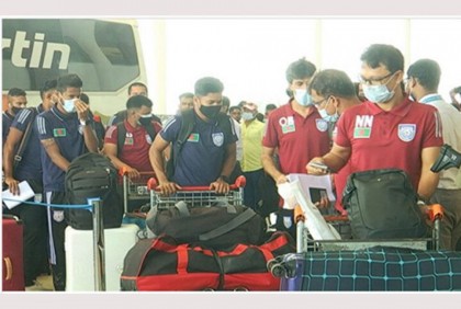 প্রীতি ম্যাচ খেলতে মালদ্বীপে বাংলাদেশ ফুটবল দল

