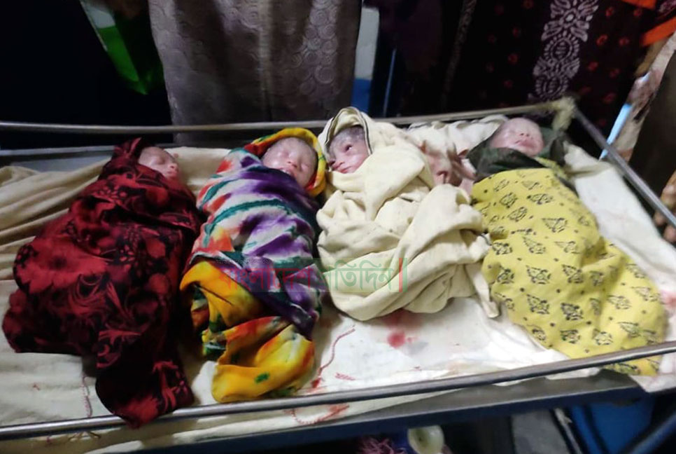 বিয়ের ৮ বছর পরে এক সাথে ৪ সন্তানের জন্ম