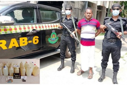 চুয়াডাঙ্গায় চোলাই মদসহ এক ব্যক্তি আটক