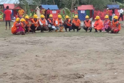 গলাচিপায় ঘূর্ণিঝড় প্রস্তুতি বিষয়ে সচেতনতামূলক মহড়া