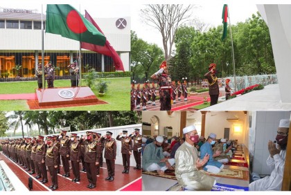 যথাযোগ্য মর্যাদায় মহান স্বাধীনতা ও জাতীয় দিবস উদযাপন বিজিবির