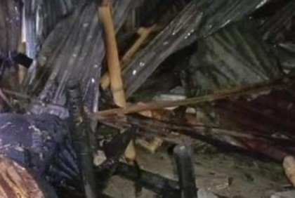 দিনাজপুরে আগুনে গরু ও বসতঘর পুড়ে ছাই 