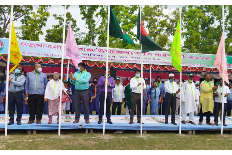 মোরেলগঞ্জে ৫ দিনব্যাপী কাব ক্যাম্পুরীর উদ্বোধন