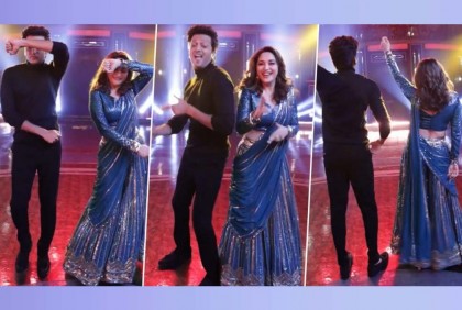 এবার ‘কাঁচা বাদাম’ গানে নেচে ভাইরাল মাধুরী