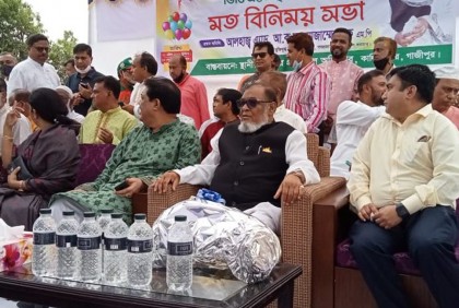 কালিয়াকৈরে ব্রিজ ও রাস্তার ভিত্তিপ্রস্তর স্থাপনে মতবিনিময়