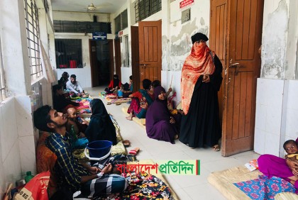 মাদারীপুরে হাসপাতালে চাপ বেড়েছে ডায়রিয়া রোগীর