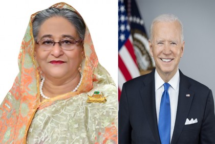 শেখ হাসিনাকে চিঠিতে যা বললেন বাইডেন 

