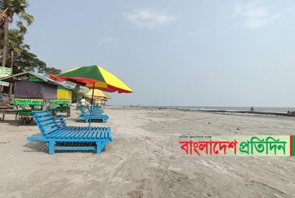 পর্যটক শূন্য কুয়াকাটা সৈকত