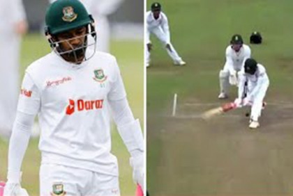 রিভার্স সুইপে মুশফিকের আত্মাহুতি! ‘বিরক্ত’ খালেদ মাহমুদ