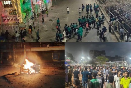 রণক্ষেত্র নিউমার্কেট : শিক্ষার্থীরা বলছে ‘গুলি ছুড়েছে’, পুলিশের অস্বীকার
