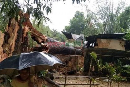 চকরিয়ায় কালবৈশাখী ঝড়ে অর্ধ শতাধিক ঘরবাড়ি বিধ্বস্ত