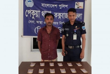 পেকুয়ায় জাল নোটসহ যুবক আটক