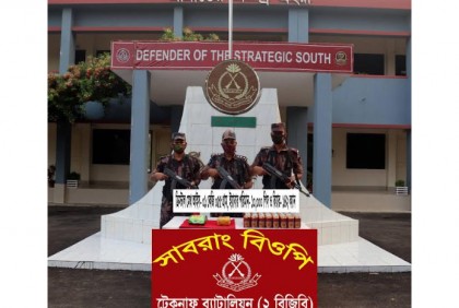 টেকনাফে বিজিবির পৃথক অভিযানে মাদক দ্রব্য উদ্ধার