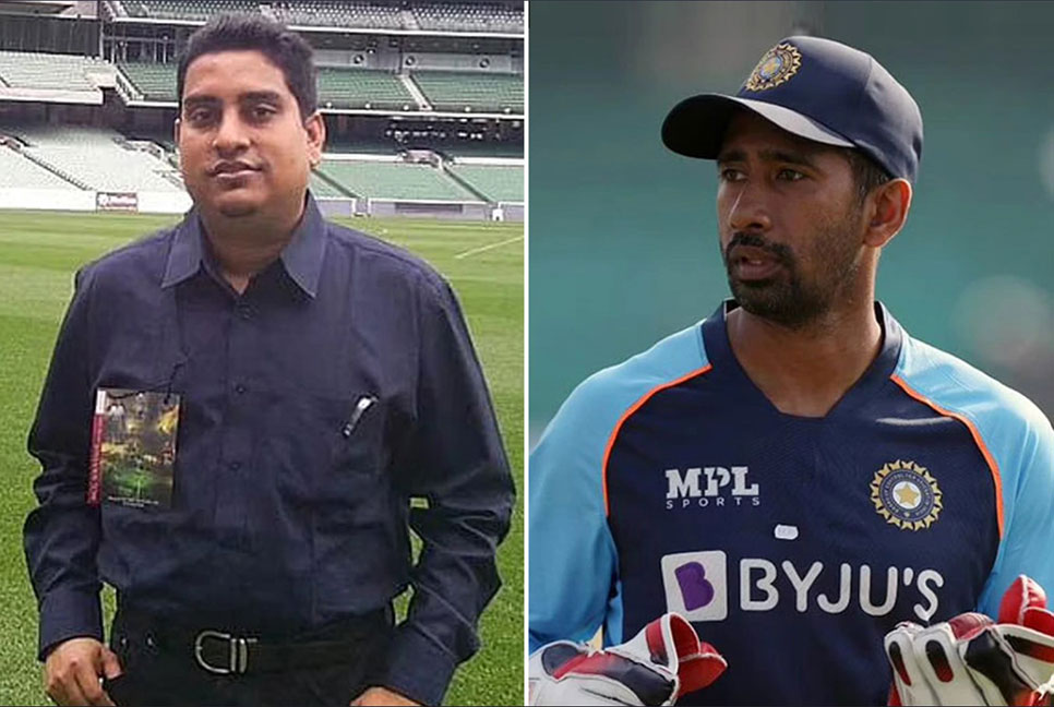 ঋদ্ধিমান সাহাকে হুমকি, নিষেধাজ্ঞার মুখে ভারতীয় সাংবাদিক