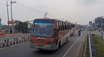 ঢাকা-টাঙ্গাইল মহাসড়কে যান চলাচল স্বাভাবিক
