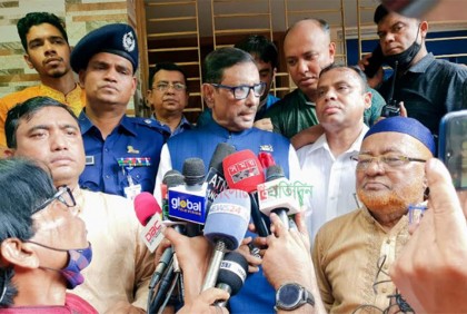 বিএনপির আন্দোলনের কথা শুনে মানুষ হাসে : ওবায়দুল কাদের 