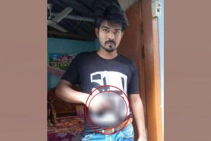 পিস্তল হাতে ছাত্রলীগ নেতার ছবি ভাইরাল