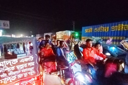 যাত্রী ও যানবাহনের চাপে দৌলতদিয়া ফেরিঘাটে ভয়াবহ পরিস্থিতি