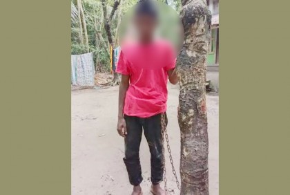 চুরির অপবাদে কিশোরকে গাছে বেঁধে নির্যাতন