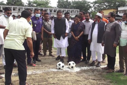 ঝিনাইদহের কালীগঞ্জে ফুটবল টুর্নামেন্টের উদ্বোধন
