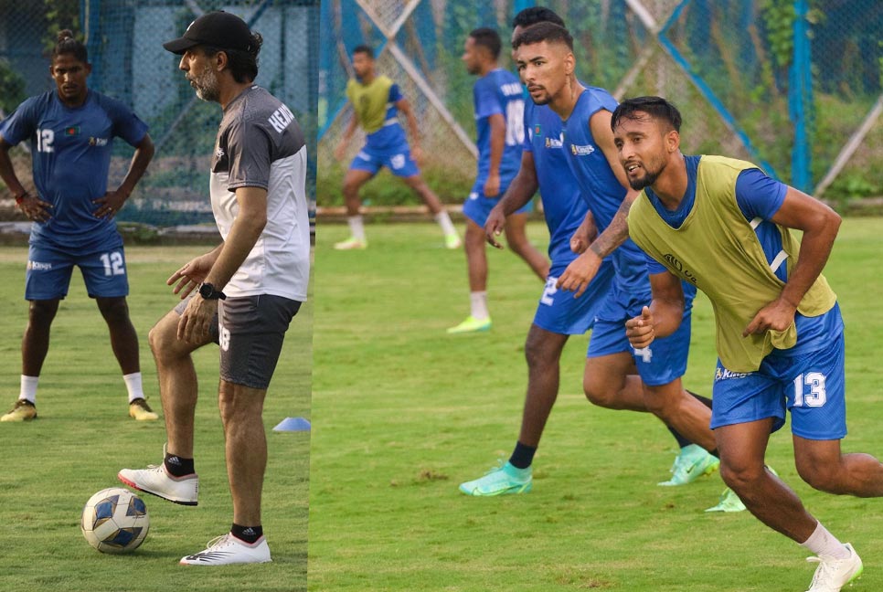 কলকাতায় প্রথম অনুশীলনে বসুন্ধরা কিংস