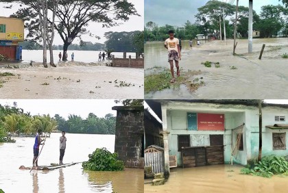বন্যায় সিলেটের অন্তত ৭৫০ শিক্ষাপ্রতিষ্ঠানে পাঠদান বন্ধ