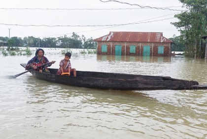 সিলেটে বন্যা পরিস্থিতির কিছুটা উন্নতি 