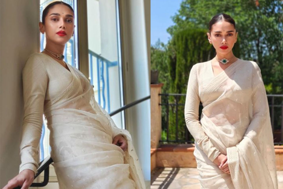 কানে অভিষেকে চমকে দিলেন অদিতি
