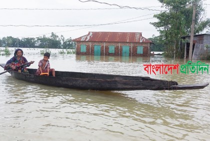 সিলেটের বন্যা পরিস্থিতির উন্নতি, কমছে নদ-নদীর পানি