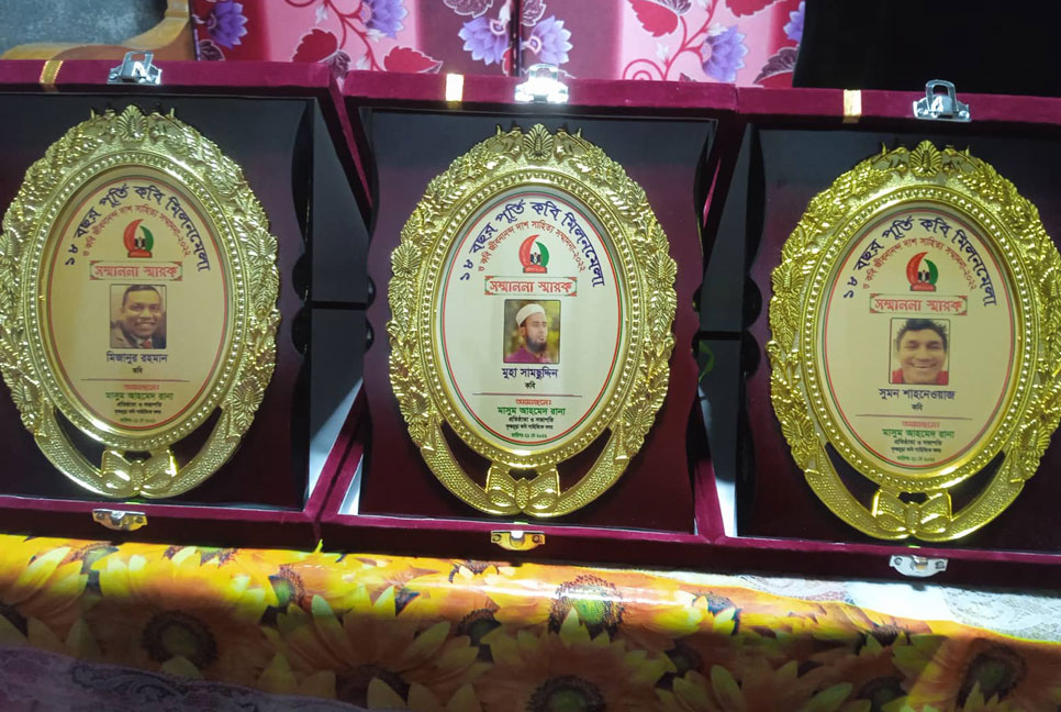 'কবি জীবনানন্দ দাশ সাহিত্য সম্মাননা' পেলেন ভোলার ৫ কবি