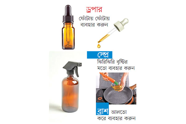 রান্নায় তেলের ব্যবহার কমাতে...