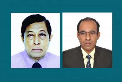বাংলাদেশ ফিজিক্যাল সোসাইটির সভাপতি ড. মেসবাহউদ্দিন, সম্পাদক ড. নজরুল ইসলাম

