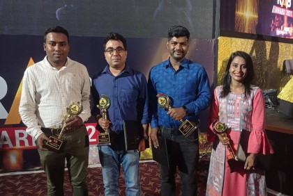 র‌্যাব অ্যাওয়ার্ড পেল চার সাংবাদিক

